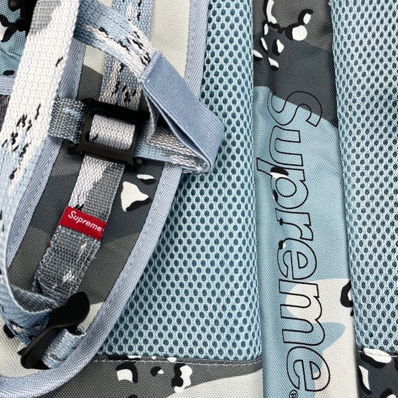Supreme SS20 Mesh Backpack Blue Chocolate Chip Camo - Picture 8 of 8